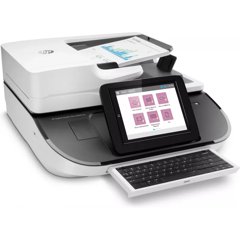 HP Flow 8500 fn2 flatbed- & ADF-scanner 600 x 600 DPI