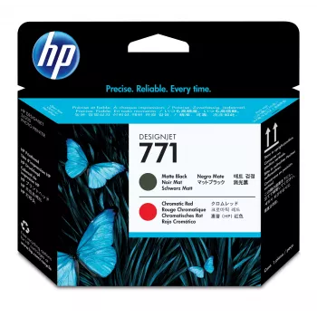 HP 771 matzwart/chromatisch rood DesignJet printkop