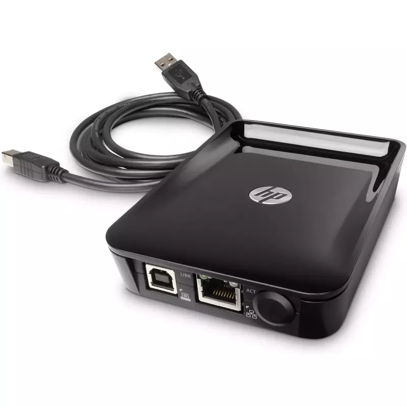 HP Jetdirect LAN accessoire HP 8FP31A breedte 87 mm diepte 121,3 mm hoogte 27,5 mm