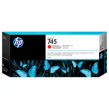 HP 745 300 ml DesignJet inktcartridge, chromatisch rood