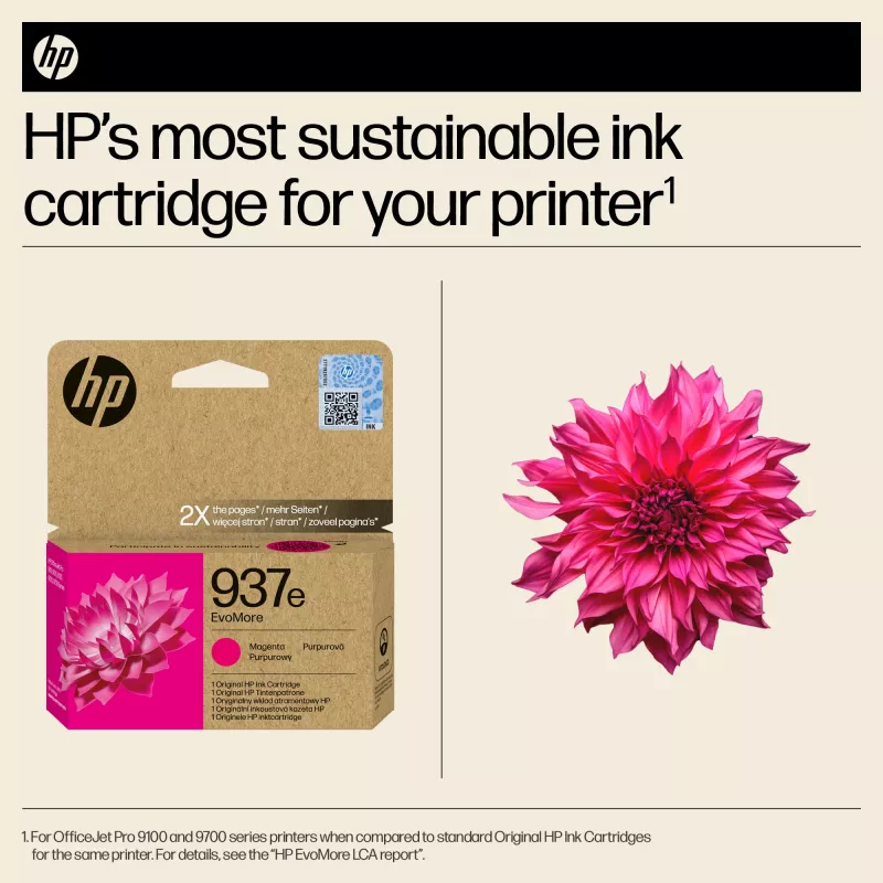 HP 937e EvoMore magenta originele inktcartridge