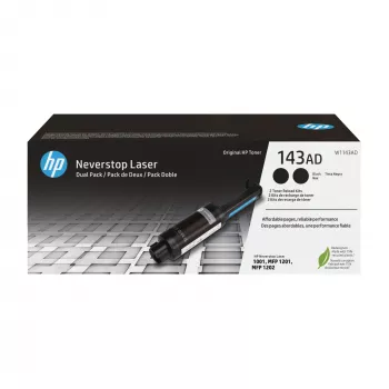 HP 143AD dubbelpack zwart originele Neverstop toner navulkit