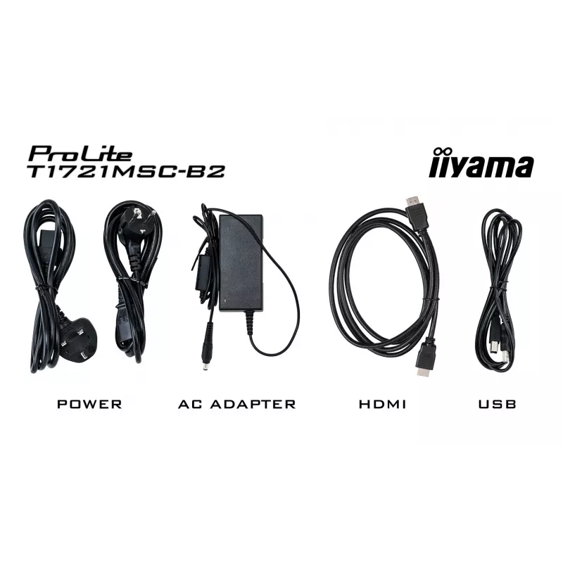 iiyama ProLite T1721MSC-B2 computermonitor 43,2 cm (17 inch) 1280 x 1024 pixel SXGA LED touchscreen tafel zwart
