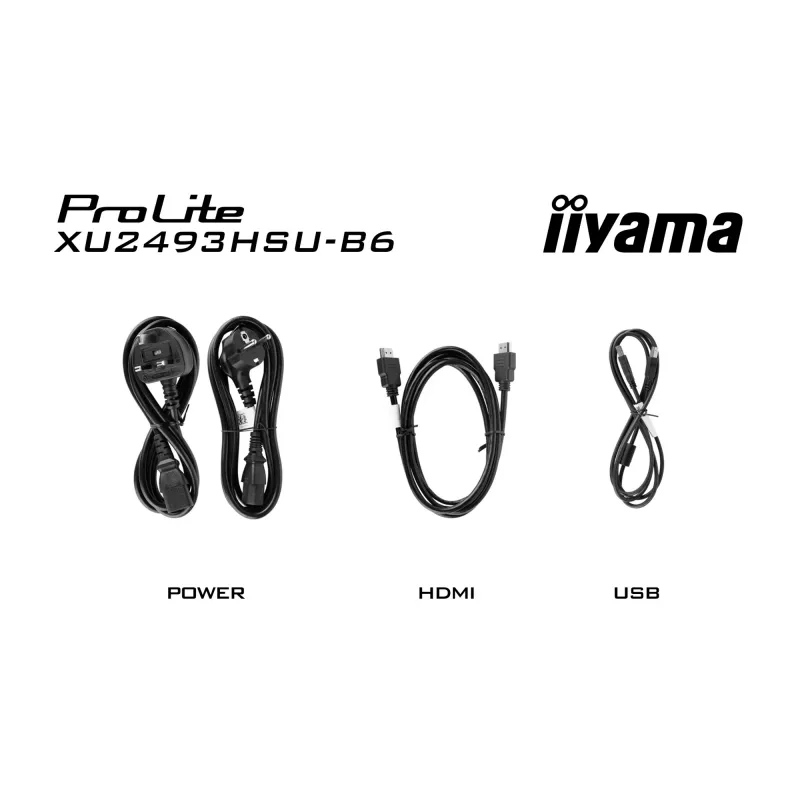 iiyama ProLite XU2493HSU-B7 computermonitor 60,5 cm (23,8 inch) 1920 x 1080 pixel Full HD LED zwart