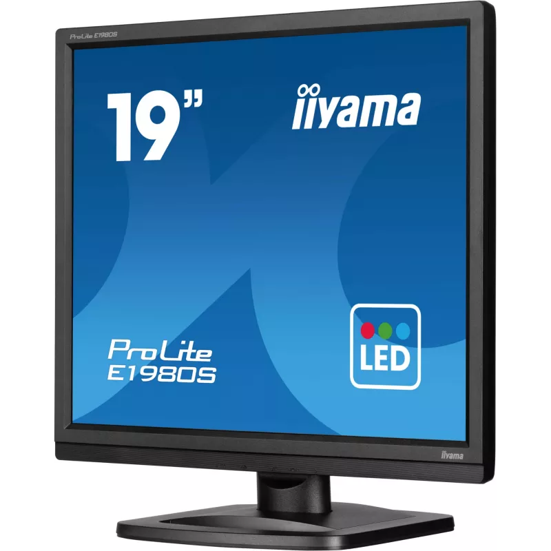 iiyama ProLite E1980S-B1 computermonitor 48,3 cm (19 inch) 1280 x 1024 pixel VGA LED zwart