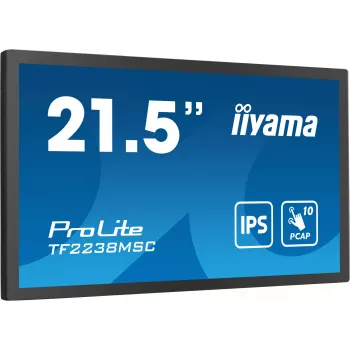 iiyama TF2238MSC-B1 computermonitor 53,3 cm (21 inch) 1920 x 1080 pixel Full HD LED touchscreen zwart