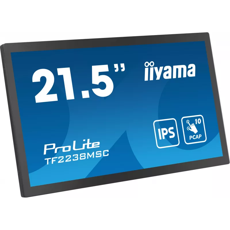 iiyama TF2238MSC-B1 computermonitor 53,3 cm (21 inch) 1920 x 1080 pixel Full HD LED touchscreen zwart