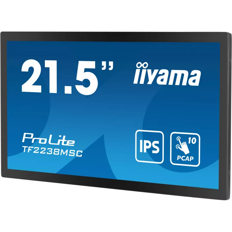 iiyama TF2238MSC-B1 computermonitor 53,3 cm (21 inch) 1920 x 1080 pixel Full HD LED touchscreen zwart