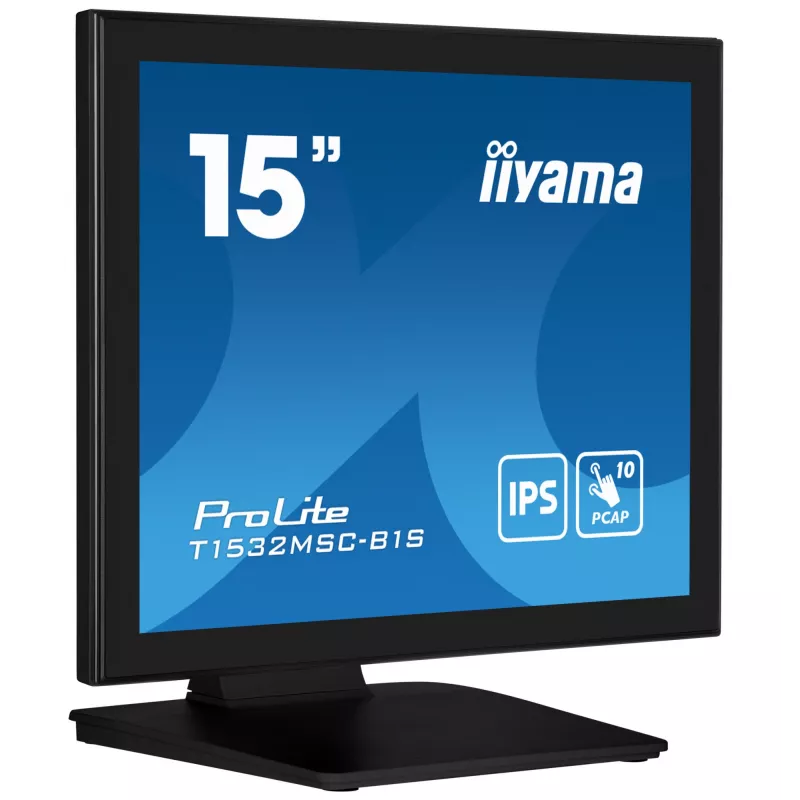 iiyama ProLite T1532MSC-B1S computermonitor 38,1 cm (15 inch) 1024 x 768 pixel XGA LCD touchscreen zwart