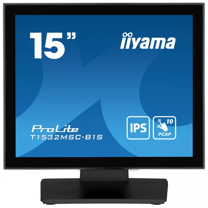 iiyama ProLite T1532MSC-B1S computermonitor 38,1 cm (15 inch) 1024 x 768 pixel XGA LCD touchscreen zwart