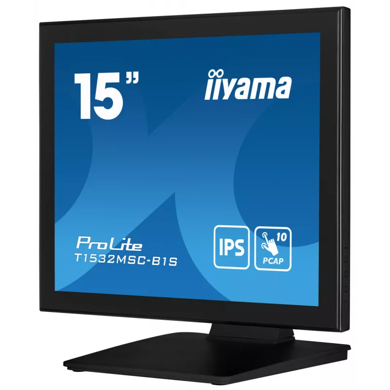 iiyama ProLite T1532MSC-B1S computermonitor 38,1 cm (15 inch) 1024 x 768 pixel XGA LCD touchscreen zwart