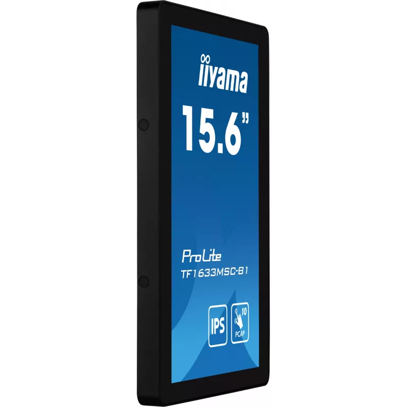 iiyama ProLite TF1633MSC-B1 computermonitor 39,6 cm (15,6 inch) 1920 x 1080 pixel Full HD touchscreen zwart