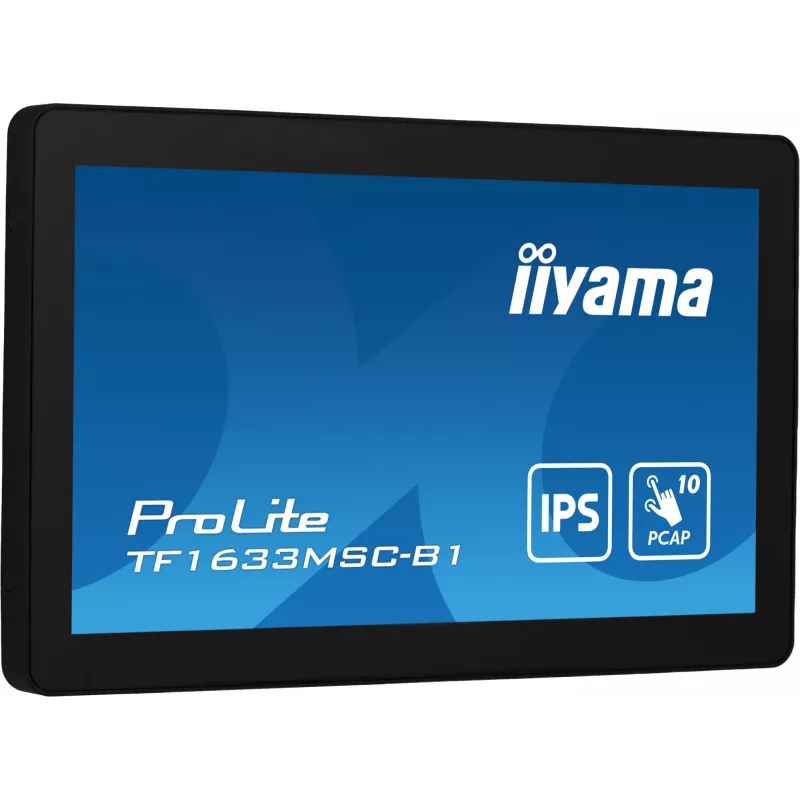 iiyama ProLite TF1633MSC-B1 computermonitor 39,6 cm (15,6 inch) 1920 x 1080 pixel Full HD touchscreen zwart