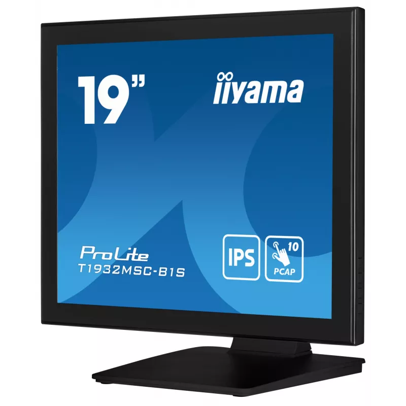 iiyama ProLite T1932MSC-B1S computermonitor 48,3 cm (19 inch) 1280 x 1024 pixel Full HD LED-touchscreen tafel zwart