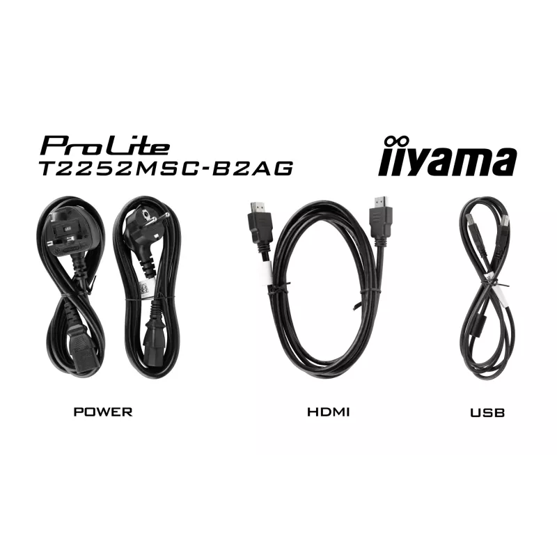 iiyama ProLite T2252MSC-B2AG computermonitor 54,6 cm (21,5 inch) 1920 x 1080 pixel Full HD LCD-touchscreen zwart