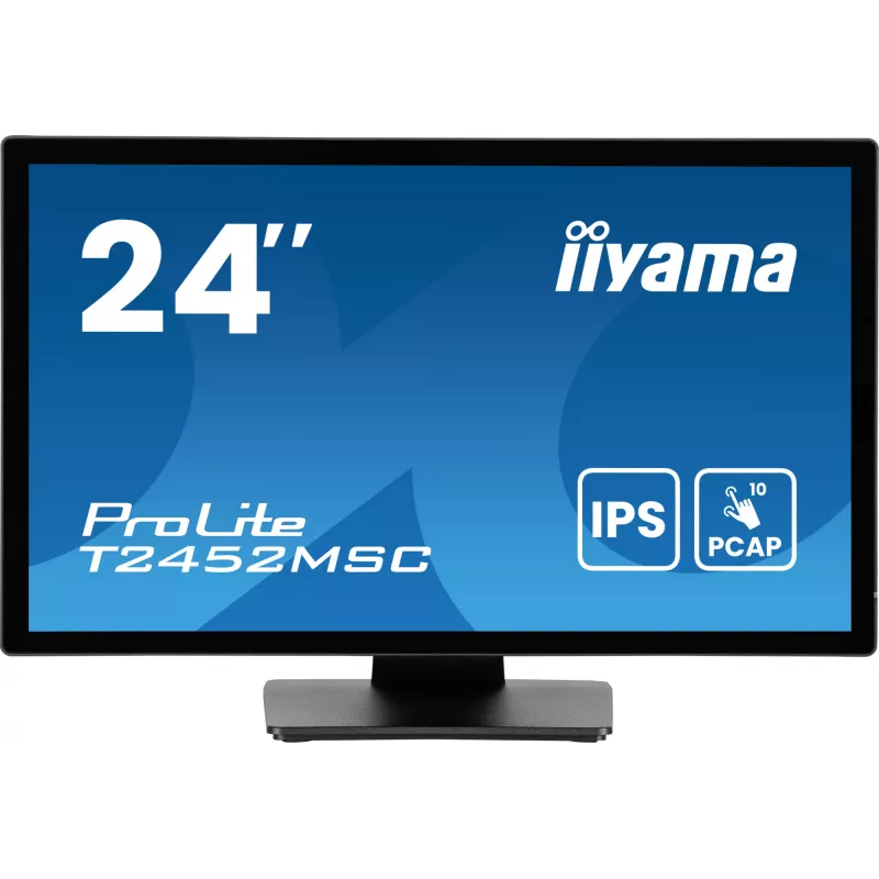iiyama ProLite T2452MSC-B1AG computermonitor 60,5 cm (23,8 inch) 1920 x 1080 pixel Full HD LED-touchscreen zwart
