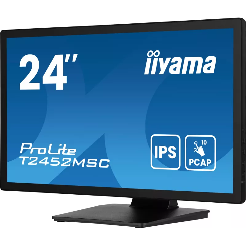 iiyama ProLite T2452MSC-B1AG computermonitor 60,5 cm (23,8 inch) 1920 x 1080 pixel Full HD LED-touchscreen zwart