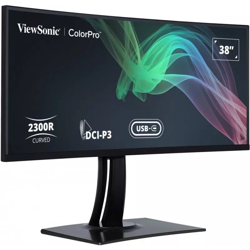 Viewsonic VP3881A computermonitor 96,5 cm (38 inch) 3840 x 1600 pixel Quad HD+ LED zwart