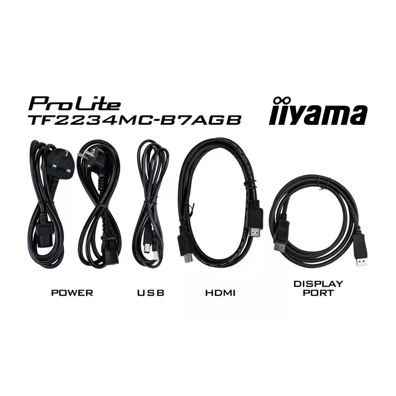 iiyama ProLite TF2234MC-B7AGB computermonitor 54,6 cm (21,5 inch) 1920 x 1080 pixel Full HD LED-touchscreen multi-user zwart