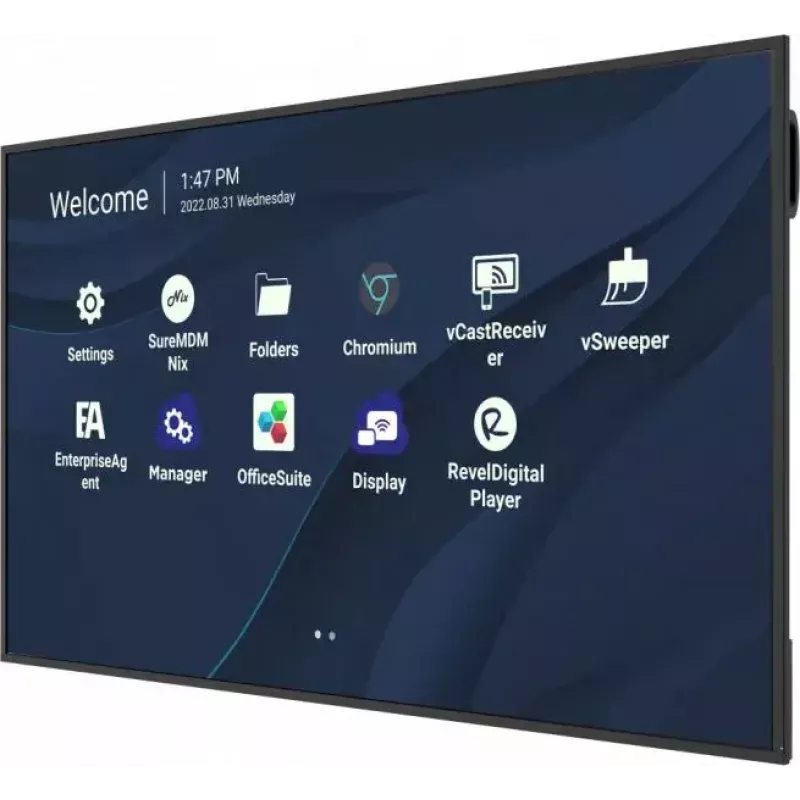 ViewSonic CDE7530 signagescherm 190,5 cm (75 inch) 4K Ultra HD (3840 x 2160), 450 cd/m², Wi-Fi, USB-C, ingebouwde SoC-mediaspeler, Android 11, zwart