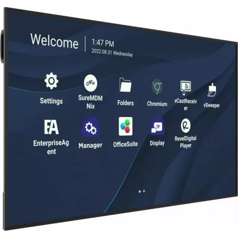ViewSonic CDE7530 signagescherm 190,5 cm (75 inch) 4K Ultra HD (3840 x 2160), 450 cd/m², Wi-Fi, USB-C, ingebouwde SoC-mediaspeler, Android 11, zwart