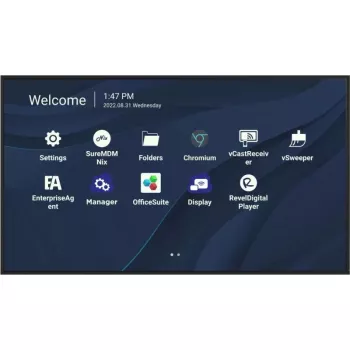 Viewsonic CDE7530 signage display 190,5 cm (75 inch) Wi-Fi 450 cd/m² 4K Ultra HD zwart geïntegreerde processor Android 11