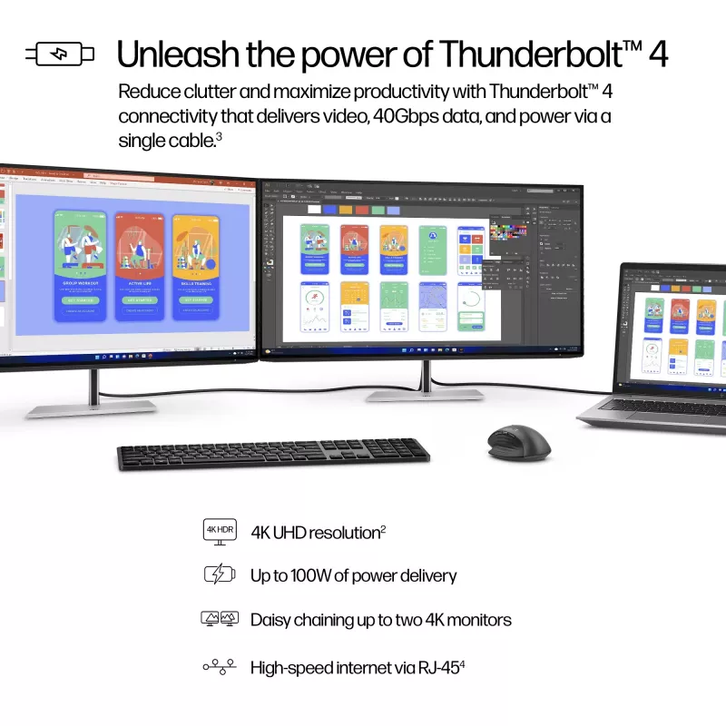HP Series 7 Pro 31,5 inch 4K Thunderbolt 4 monitor - 732pk