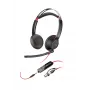 HP Poly Blackwire 5220 stereo USB-C-headset + 3,5mm-jackplug + USB-C/A-adapter