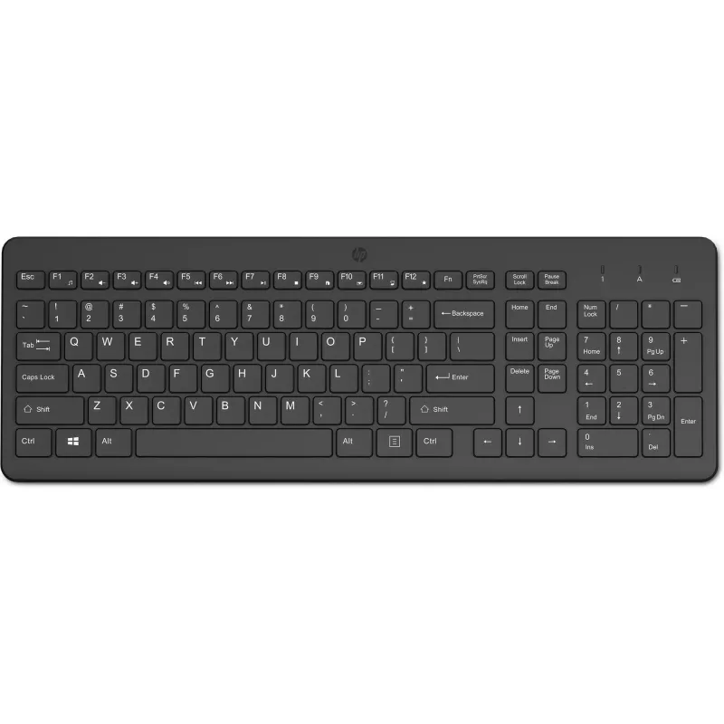 HP 225 draadloos toetsenbord volledig formaat draadloos RF universeel zwart 805T1AA#ABD