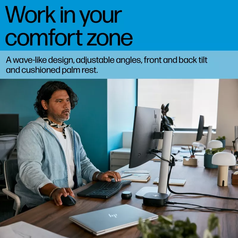 HP 685 Comfort dual-mode toetsenbord volledig formaat draadloos Bluetooth membraan