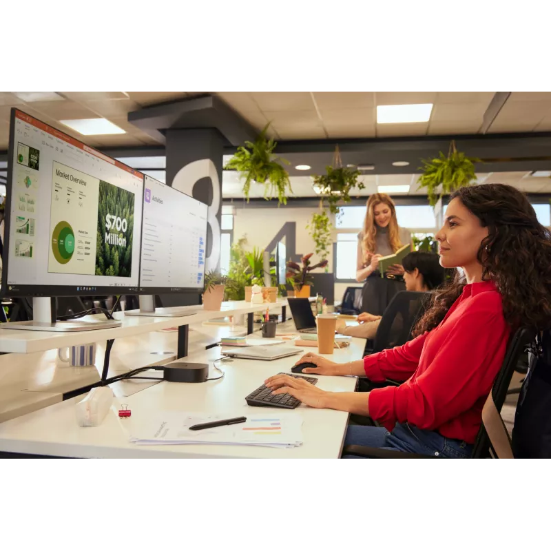 HP 725 multi-device oplaadbare draadloze toetsenbord- en muisset