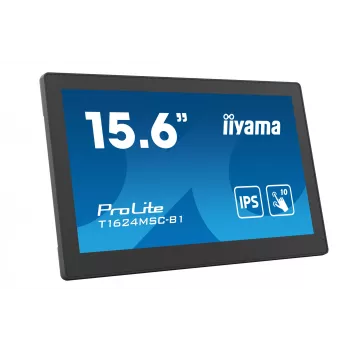 iiyama T1624MSC-B1 computermonitor 39,6 cm (15,6 inch) 1920 x 1080 pixel Full HD LED touchscreen zwart