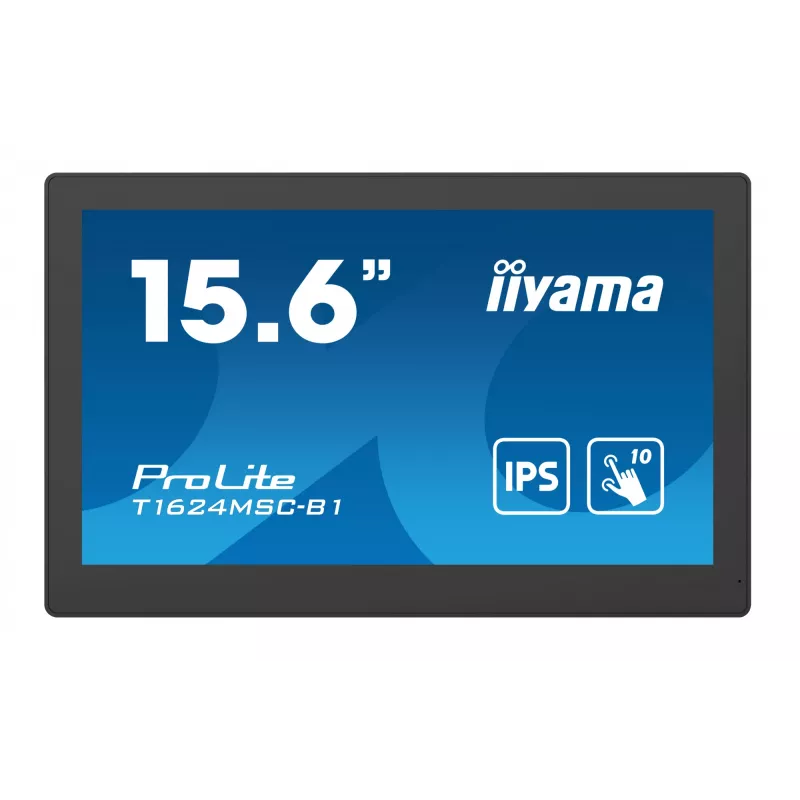 iiyama T1624MSC-B1 computermonitor 39,6 cm (15,6 inch) 1920 x 1080 pixel Full HD LED touchscreen zwart