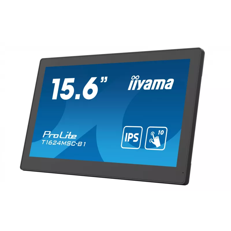 iiyama T1624MSC-B1 computermonitor 39,6 cm (15,6 inch) 1920 x 1080 pixel Full HD LED touchscreen zwart