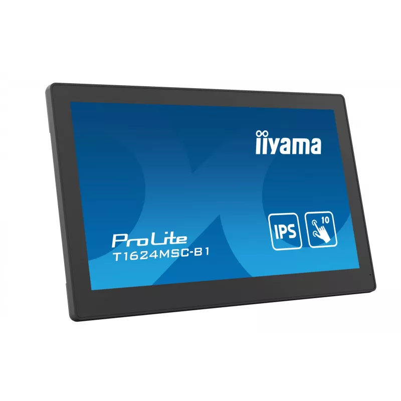 iiyama T1624MSC-B1 computermonitor 39,6 cm (15,6 inch) 1920 x 1080 pixel Full HD LED touchscreen zwart