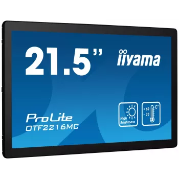 iiyama OTF2216MC-B1 computermonitor 54,6 cm (21,5 inch) 1920 x 1080 pixel Full HD LCD touchscreen zwart