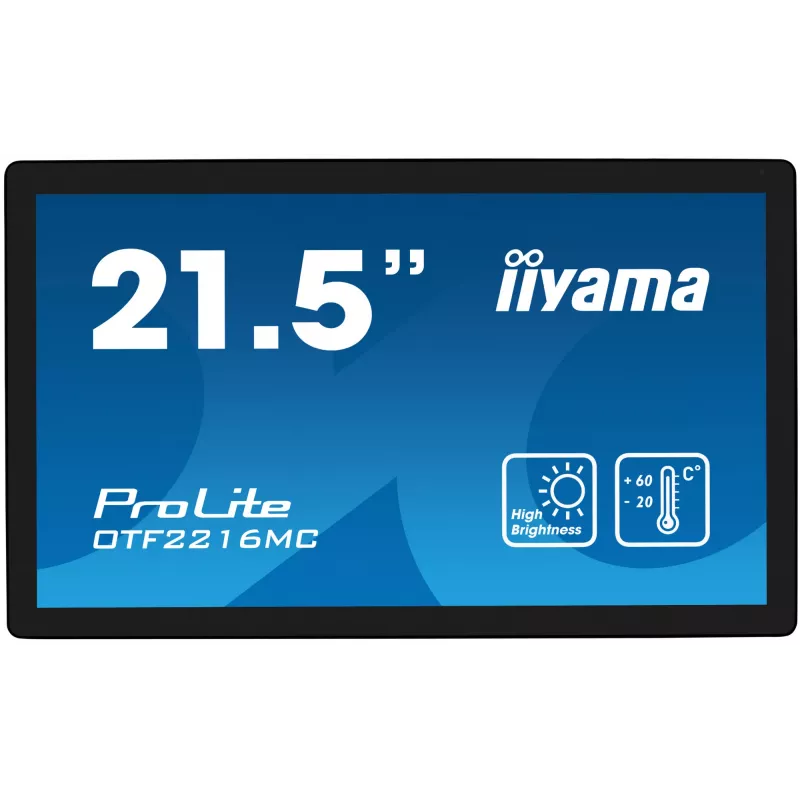 iiyama OTF2216MC-B1 computermonitor 54,6 cm (21,5 inch) 1920 x 1080 pixel Full HD LCD touchscreen zwart