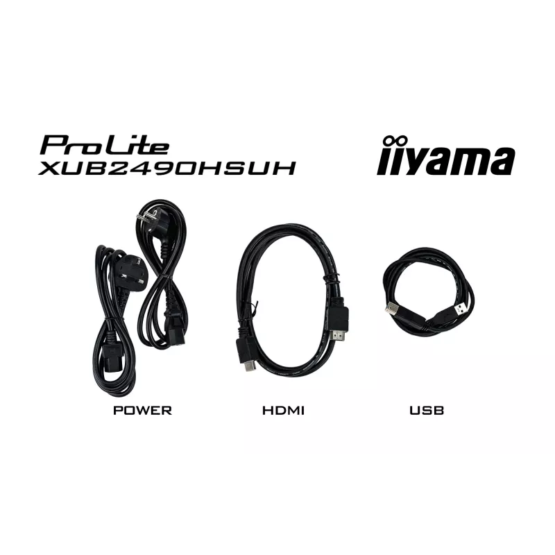 iiyama XUB2490HSUH-B2 computermonitor 60,5 cm (23,8 inch) 1920 x 1080 pixel Full HD LED zwart