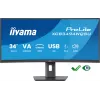 iiyama ProLite XCB3494WQSU-B1 computermonitor 86,4 cm (34 inch) 3440 x 1440 pixel UltraWide Quad HD LED zwart