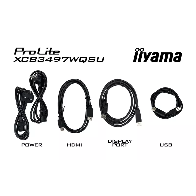 iiyama ProLite XCB3494WQSU-B1 computermonitor 86,4 cm (34 inch) 3440 x 1440 pixel UltraWide Quad HD LED zwart