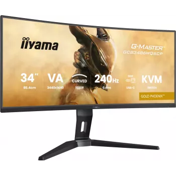 iiyama G-MASTER GCB3486WQSCP-B1 computermonitor 86,4 cm (34 inch) 3440 x 1440 pixel UltraWide Quad HD zwart