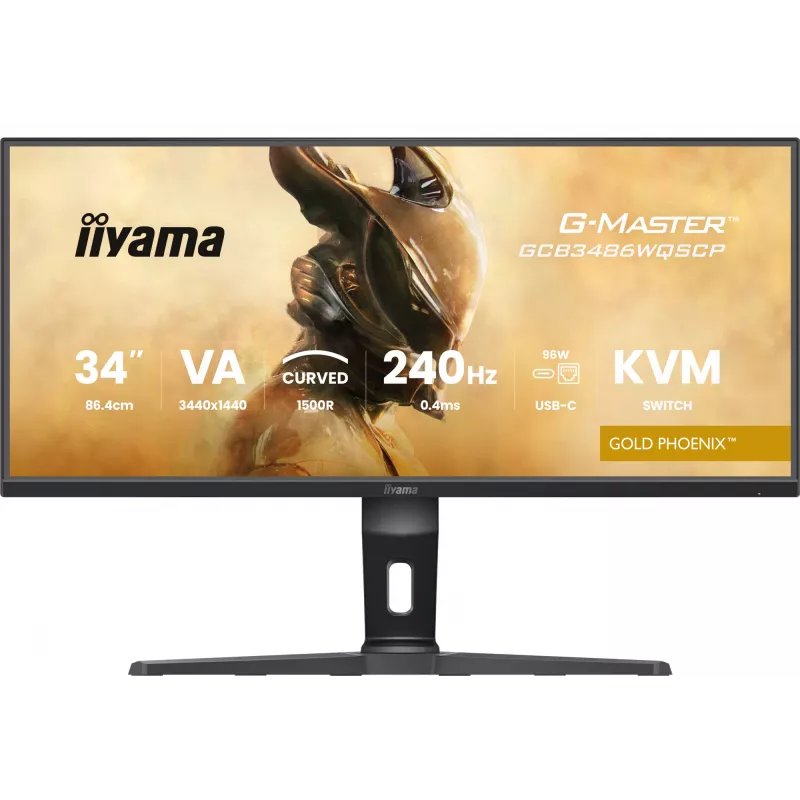 iiyama G-MASTER GCB3486WQSCP-B1 computermonitor 86,4 cm (34 inch) 3440 x 1440 pixel UltraWide Quad HD zwart