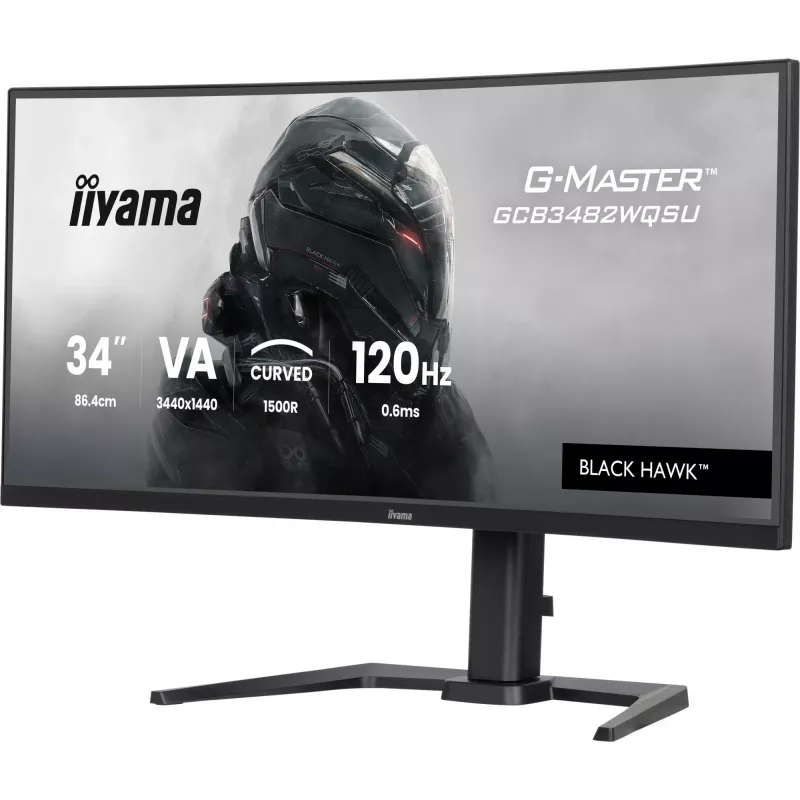 iiyama GCB3482WQSU-B1 computermonitor 86,4 cm (34 inch) 3440 x 1440 pixel UltraWide Quad HD LED zwart
