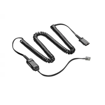POLY HIC-10 kabel POLY HIC-10 kabel RJ-9 stekker zwart