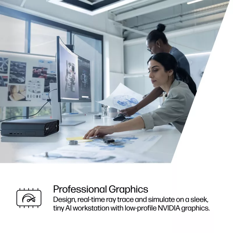 HP Z2 G1i Intel Core Ultra 7 265 32 GB DDR5-SDRAM NVIDIA RTX A400 Windows 11 Pro Mini PC Workstation KI-Workstation, KI-PC
