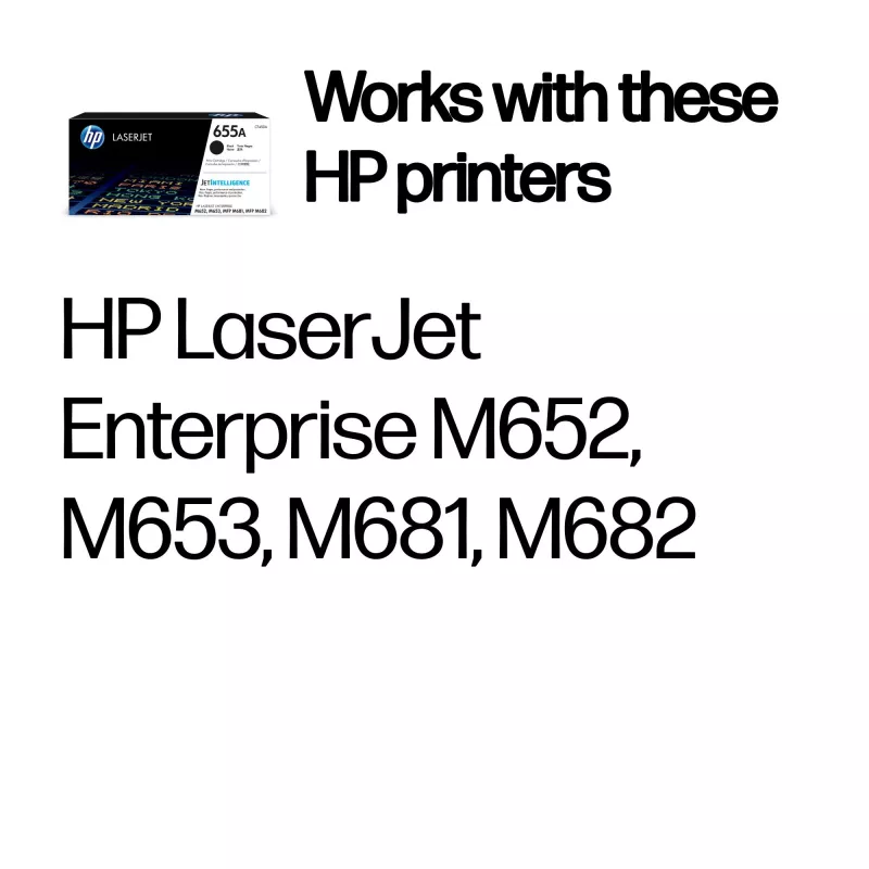 HP 655A zwart originele LaserJet tonercartridge, 12500 pagina's, zwart, 1 stk.