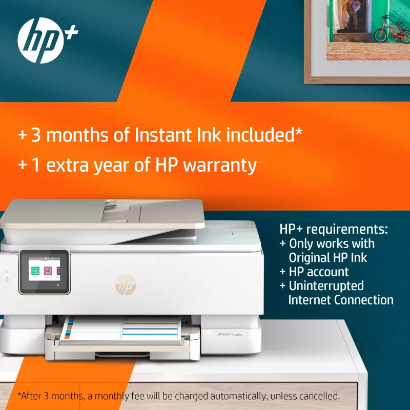 HP ENVY Inspire 7920e draadloze all-in-one kleurenprinter, Instant Ink; kopieerder, scanner