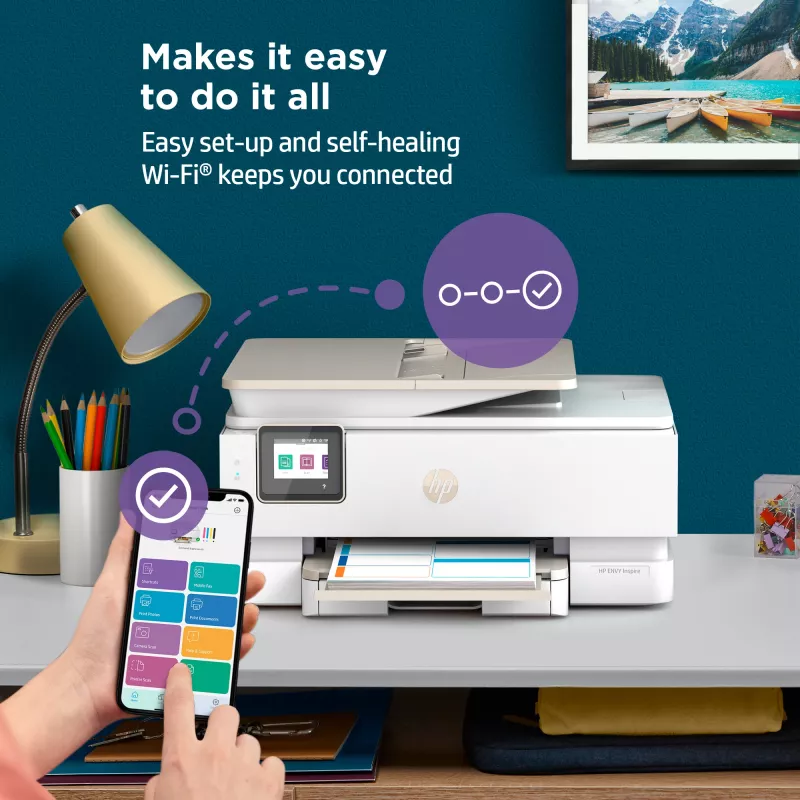 HP ENVY Inspire 7920e draadloze all-in-one kleurenprinter, Instant Ink; kopieerder, scanner