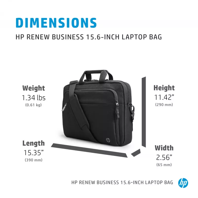 HP Renew Business 15,6-inch laptoptas, messenger-tas, 39,6 cm (15,6 inch), 610 g