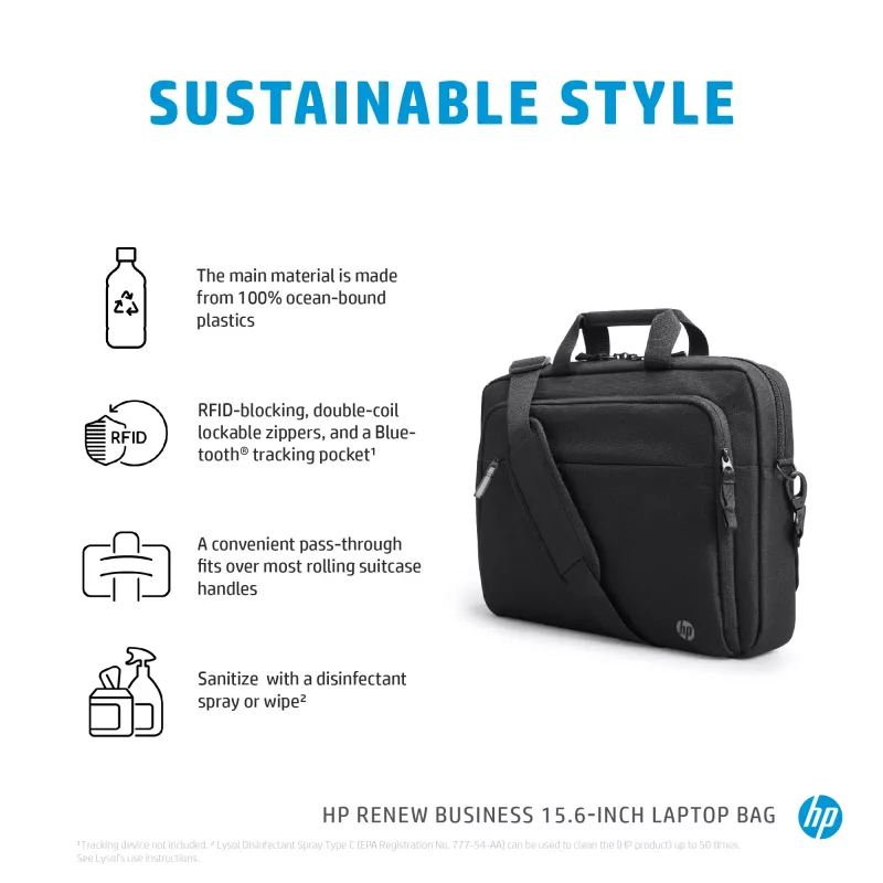 HP Renew Business 15,6-inch laptoptas, messenger-tas, 39,6 cm (15,6 inch), 610 g